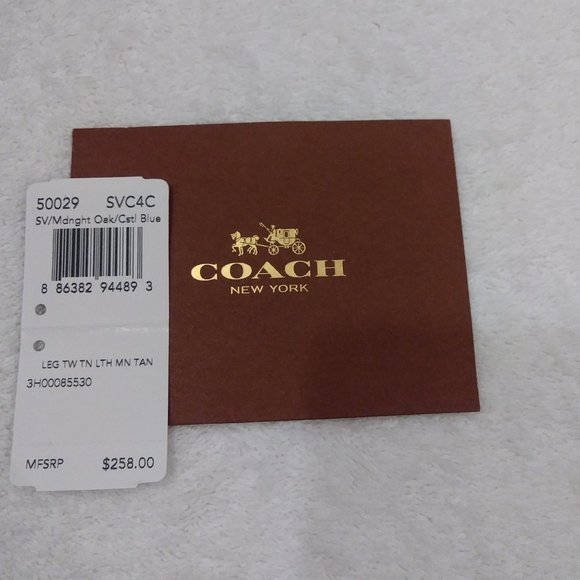 COACH LEATHER HANDBAG TWO TONE - Picture 7 of 8